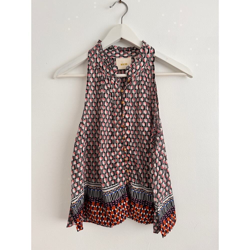 Fun Maeve printed top for summer, Anthropologie,  medium